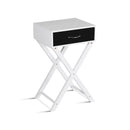 Modern X-Shape Accent Side End Table-Black by LJGDeals
