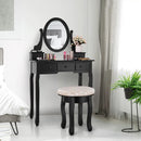 Vanity Makeup Table Set Bedroom Furniture with Padded Stool by LJGDeals