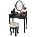 Vanity Makeup Table Set Bedroom Furniture with Padded Stool by LJGDeals