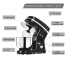 800 W 5.3 Quart Electric Food Stand Mixer with Stainless Steel Bowl-Black by LJGDeals