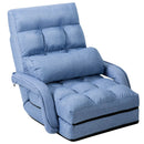 Folding Lazy Floor Chair Sofa with Armrests and Pillow by LJGDeals