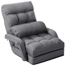 Folding Lazy Floor Chair Sofa with Armrests and Pillow by LJGDeals