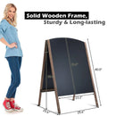 40 Inch Wood A-Frame Sidewalk Wedding Signage Chalkboard by LJGDeals