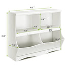Kids Storage Unit Baby Toy Organizer Children Bookshelf Bookcase-White by LJGDeals