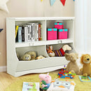 Kids Storage Unit Baby Toy Organizer Children Bookshelf Bookcase-White by LJGDeals