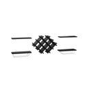 Set of 5 Wall Mount Wine Rack Set with Storage Shelves