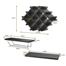 Set of 5 Wall Mount Wine Rack Set with Storage Shelves by LJGDeals