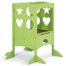 Folding Kids Kitchen Counter Step Stool-Green by LJGDeals