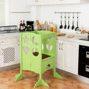 Folding Kids Kitchen Counter Step Stool-Green by LJGDeals