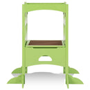 Folding Kids Kitchen Counter Step Stool-Green by LJGDeals