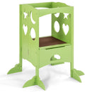 Folding Kids Kitchen Counter Step Stool-Green by LJGDeals