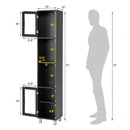 71 Inch Tall Tower Bathroom Storage Cabinet and Organizer Display Shelves for Bedroom by LJGDeals