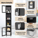 71 Inch Tall Tower Bathroom Storage Cabinet and Organizer Display Shelves for Bedroom by LJGDeals