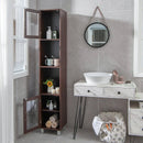 71 Inch Tall Tower Bathroom Storage Cabinet and Organizer Display Shelves for Bedroom by LJGDeals