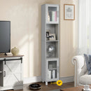 71 Inch Tall Tower Bathroom Storage Cabinet and Organizer Display Shelves for Bedroom by LJGDeals