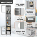 71 Inch Tall Tower Bathroom Storage Cabinet and Organizer Display Shelves for Bedroom by LJGDeals