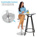 Modern Swivel Adjustable Height Bar Stool with Footrest for Pub Bistro Kitchen Dining by LJGDeals