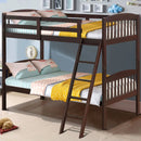 Solid Wood Twin Bunk Beds with Detachable Kids Ladder by LJGDeals