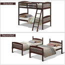 Solid Wood Twin Bunk Beds with Detachable Kids Ladder by DirectDeals