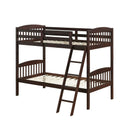 Solid Wood Twin Bunk Beds with Detachable Kids Ladder by LJGDeals