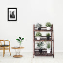 3 Tier Outdoor Wood Design Folding Display Flower Stand by DirectDeals