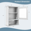 Bathroom Wall Mounted Adjustable Hanging Storage Medicine Cabinet by LJGDeals