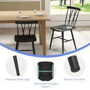 Set of 2 Modern Dining Chairs with Backrest by LJGDeals