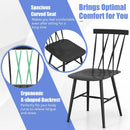 Set of 2 Modern Dining Chairs with Backrest by LJGDeals