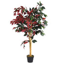 4 Feet Tall Artificial Ficus Tree with Nursery Pot by LJGDeals