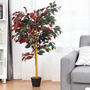 4 Feet Tall Artificial Ficus Tree with Nursery Pot by LJGDeals
