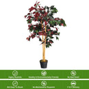 4 Feet Tall Artificial Ficus Tree with Nursery Pot by LJGDeals