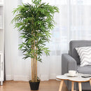 5-Feet Artificial Bamboo Silk Tree Indoor-Outdoor Decorative Planter by LJGDeals