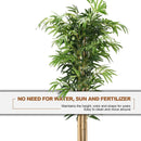 5-Feet Artificial Bamboo Silk Tree Indoor-Outdoor Decorative Planter by LJGDeals