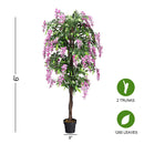 6-Feet Artificial Wisteria Silk Indoor-Outdoor Tree-1pieces