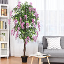 6-Feet Artificial Wisteria Silk Indoor-Outdoor Tree by LJGDeals