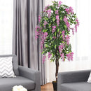 6-Feet Artificial Wisteria Silk Indoor-Outdoor Tree by LJGDeals
