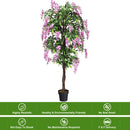 6-Feet Artificial Wisteria Silk Indoor-Outdoor Tree-1pieces