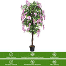 6-Feet Artificial Wisteria Silk Indoor-Outdoor Tree by LJGDeals