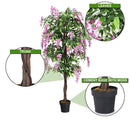 6-Feet Artificial Wisteria Silk Indoor-Outdoor Tree by LJGDeals