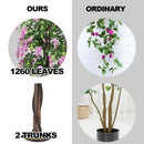 6-Feet Artificial Wisteria Silk Indoor-Outdoor Tree-1pieces