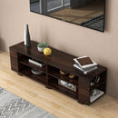 59 Inch Console Storage Entertainment Media Wood TV Stand-Walnut by LJGDeals