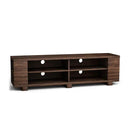 59 Inch Console Storage Entertainment Media Wood TV Stand-Walnut by LJGDeals
