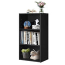 3-Tier Cube Bookcase with Adjustable Shelves for Home Office-Natural by LJGDeals