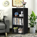 3-Tier Cube Bookcase with Adjustable Shelves for Home Office-Natural by LJGDeals