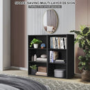 3-Tier Cube Bookcase with Adjustable Shelves for Home Office-Natural by LJGDeals