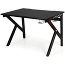 K-Shaped Gaming Desk with Cup Holder Headphone by LJGDeals