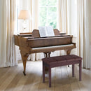Solid Wood PU Leather Piano Double Duet Keyboard Bench by LJGDeals