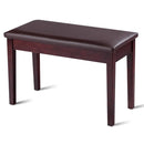 Solid Wood PU Leather Padded Piano Bench Keyboard Seat by LJGDeals