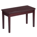 Solid Wood PU Leather Padded Piano Bench Keyboard Seat by LJGDeals