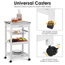 Kitchen Island Cart with Stainless Steel Tabletop and Basket by LJGDeals